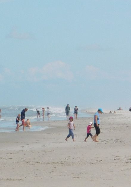 Swimming on wadden island Schiermonnikoog